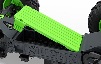 BOTTOM LOADING BATTERY TRAY for the 1/10 QUAKE 223S DSC RTR Brushless RC Monster Truck