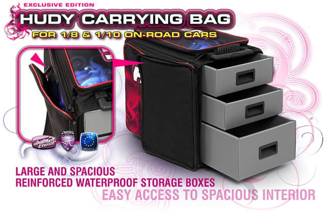 Hudy 1/10 & 1/8 Carrying Bag + Tool Bag - Exclusive Edition