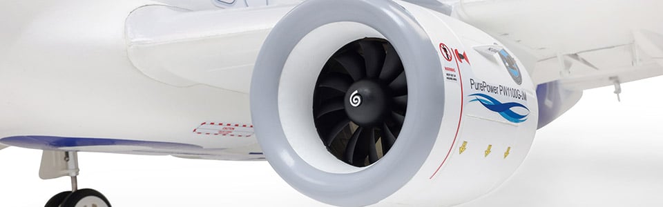 High Performance for the E-flite Airbus A320neo Twin 64mm EDF RC Jet Airliner