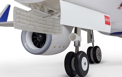 Capable Gear for the E-flite Airbus A320neo Twin 64mm EDF RC Jet Airliner