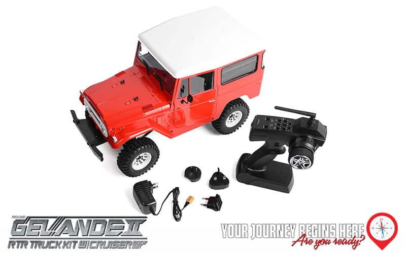 RC4WD Gelande II RTR Truck Cruiser Red Z-RTR0047 - RC Model Shop
