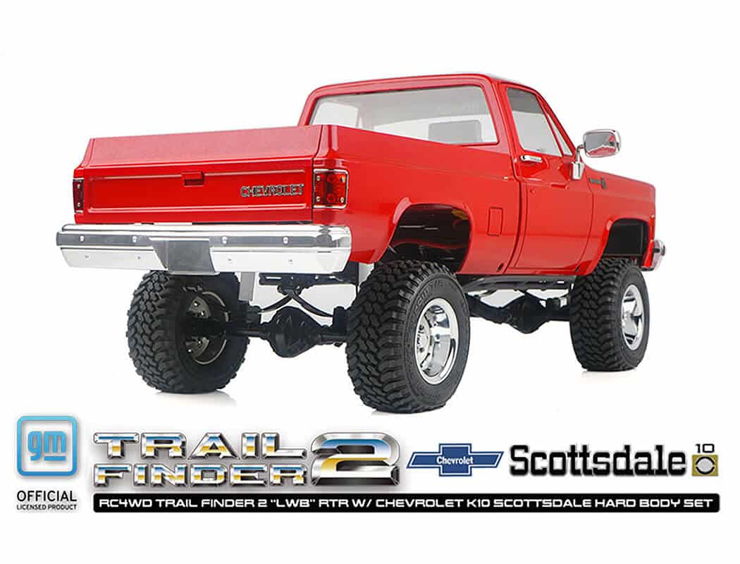 RC4WD Trail Finder 2 lwb RTR Chevrolet K10 Hard Body Red Z-RTR0066